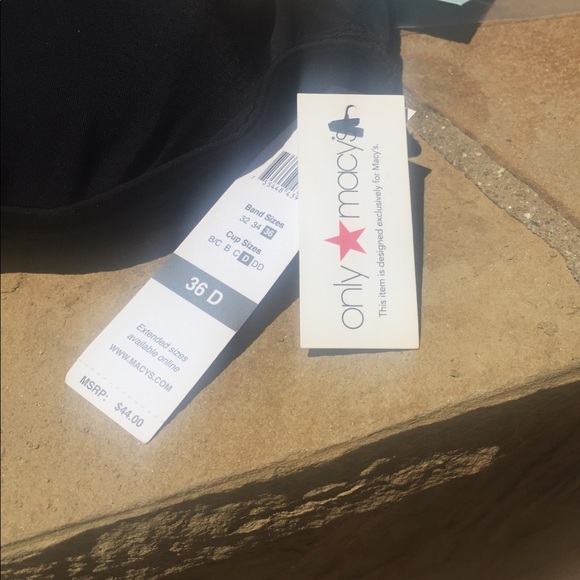 Black classic bandeau bathing suit top - Picture 3 of 7